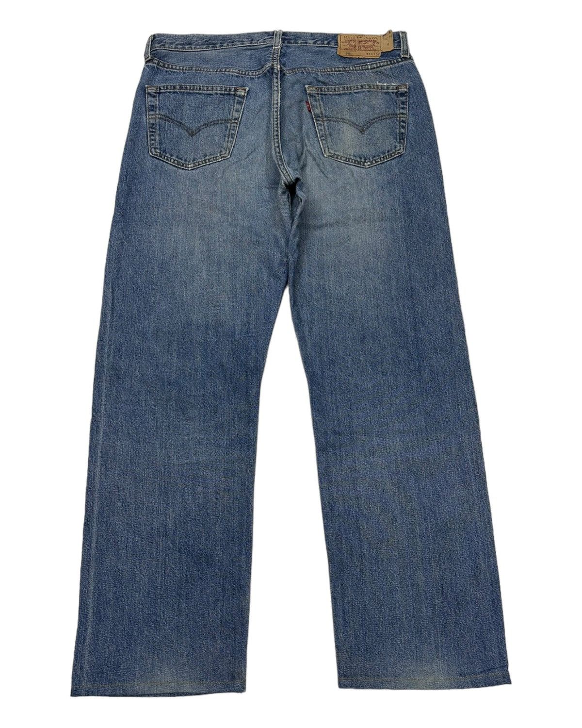 Levi's VINTAGE LEVIS 501 SPAIN BAGGY DISTRESSED DENIM JEANS Size US 35 - 6 Thumbnail