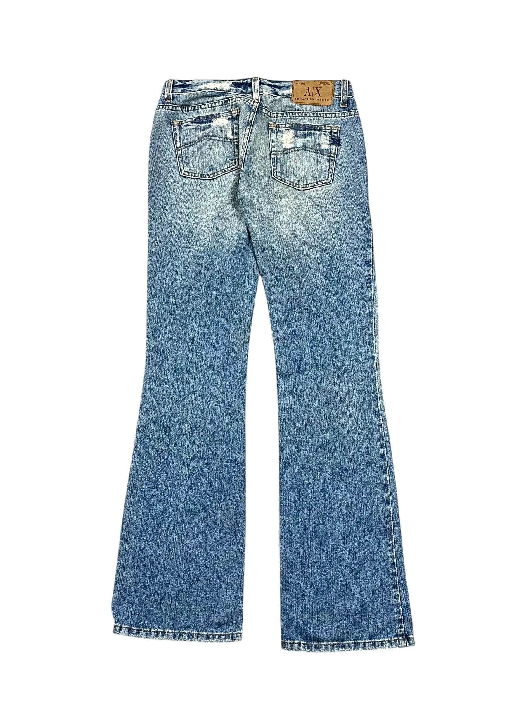 Armani Armani distressed vintage straight jeans Size US 30 / EU 46 - 2 Thumbnail