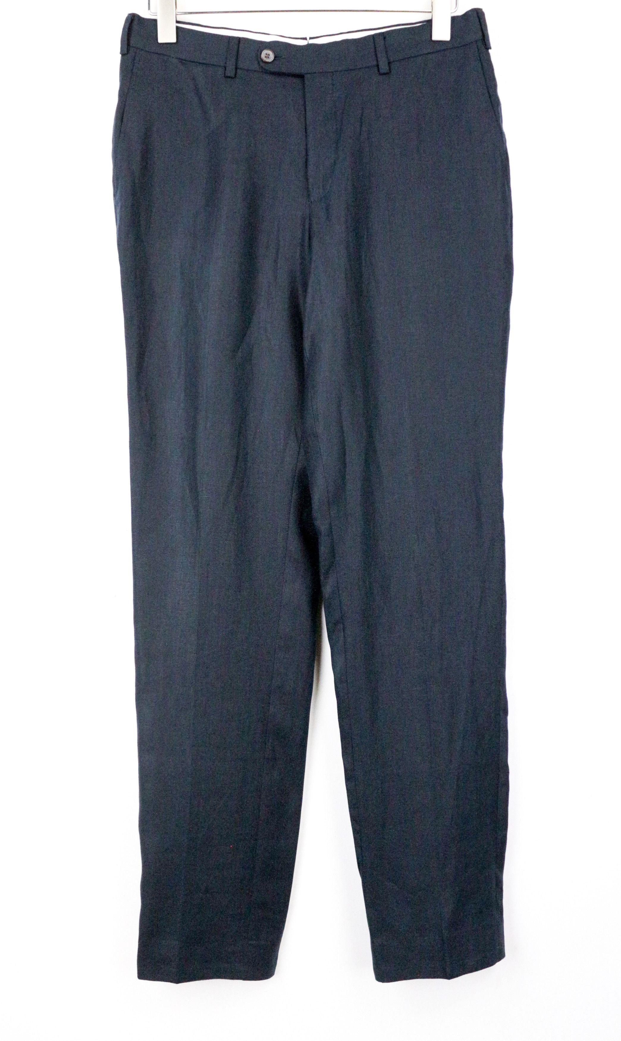 Suitsupply BRESCIA UK36R Dark Blue Wool Trousers 67062 Size US 36 / EU 52 - 1 Thumbnail