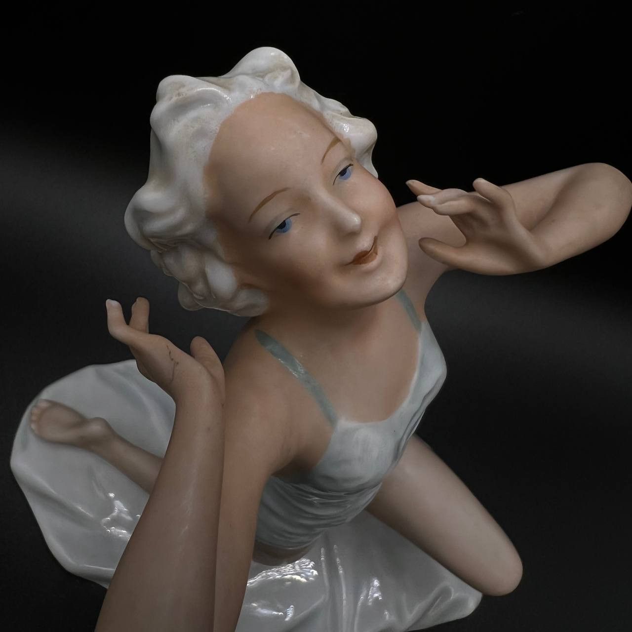 Vintage 1950 Art Vintage Porcelain Figure Bikini Girl Germany Size ONE SIZE - 7 Thumbnail
