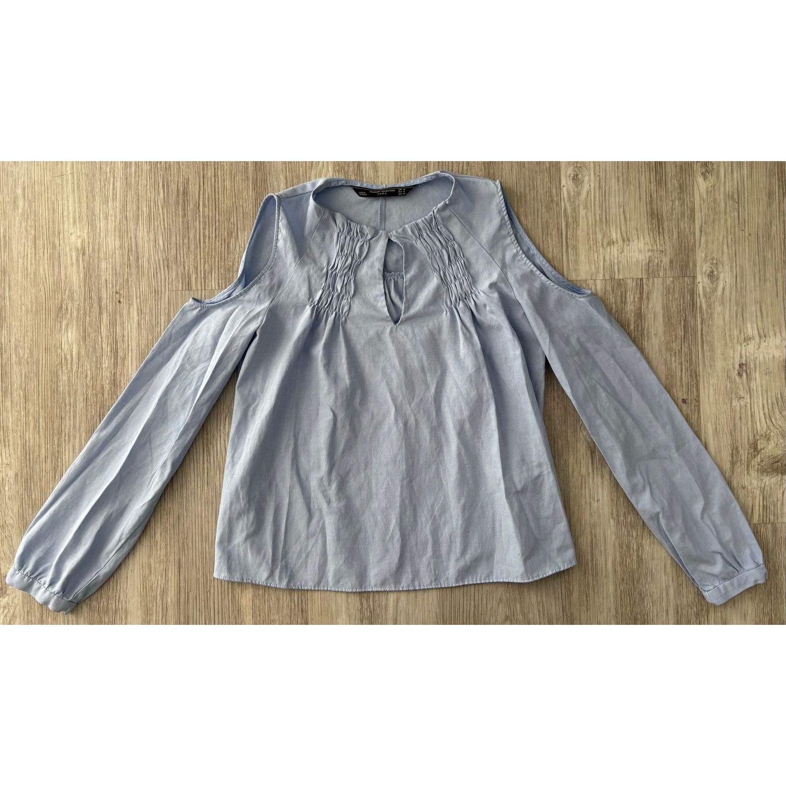 Zara Zara | Women's Trafaluc Solid Shoulder Cutouts Top | Medium Size M / US 6-8 / IT 42-44 - 2 Thumbnail
