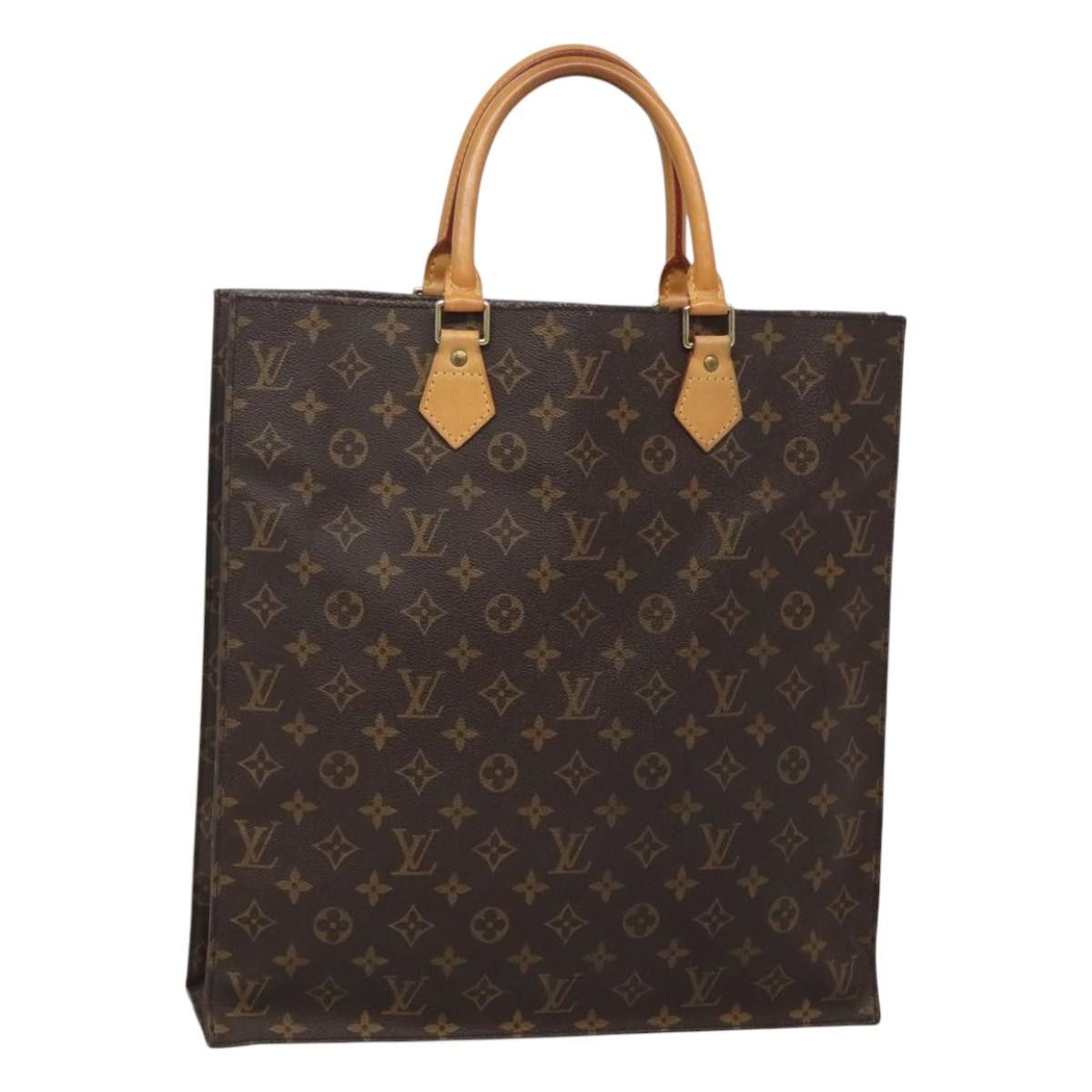 Louis Vuitton LOUIS VUITTON Monogram Sac Plat Hand Bag M51140 Size ONE SIZE - 1 Thumbnail