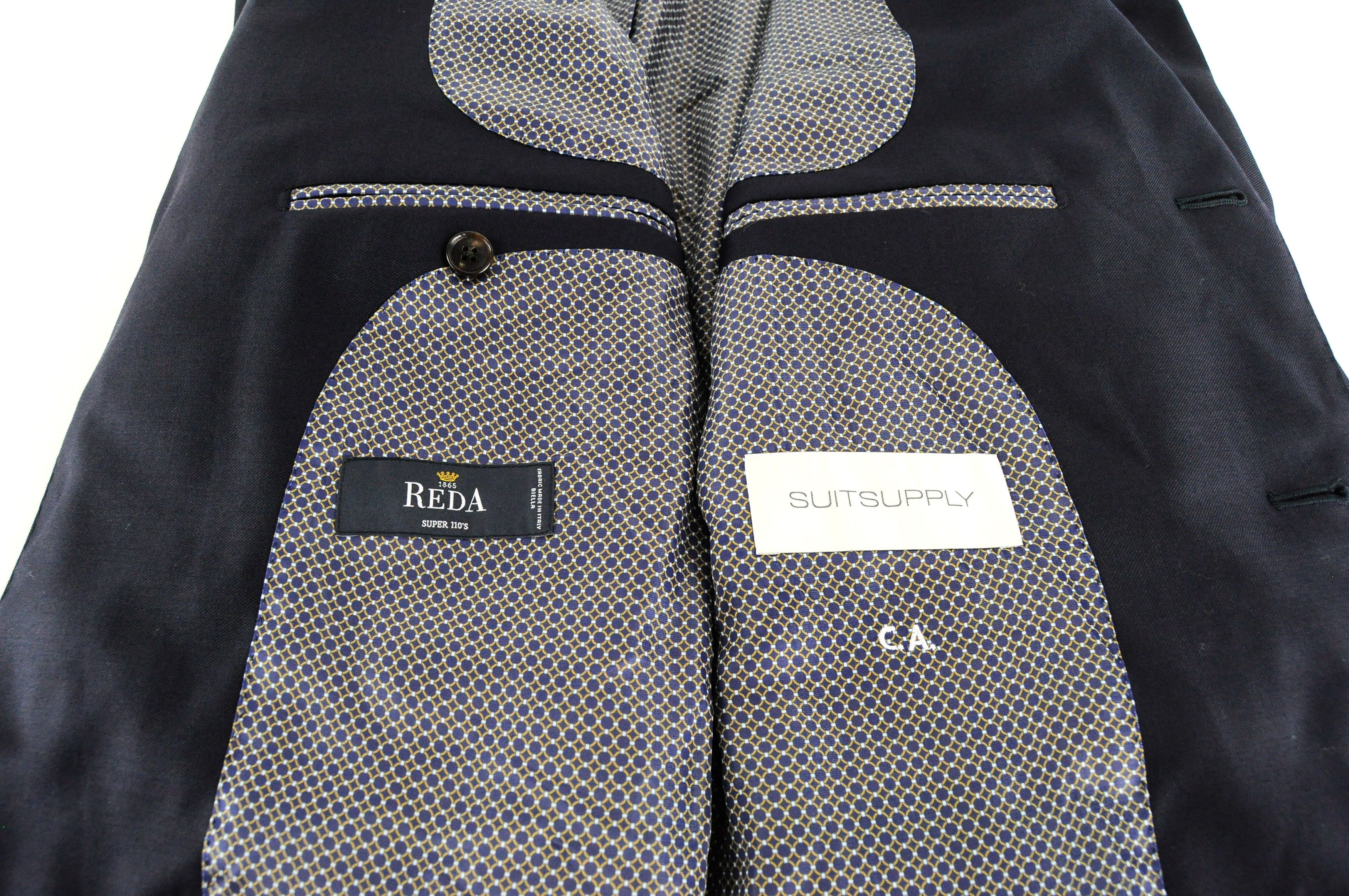 Suitsupply LA SPALLA UK40R Wool Dark Navy Lined Blazer 54902 Size 40R - 5 Thumbnail