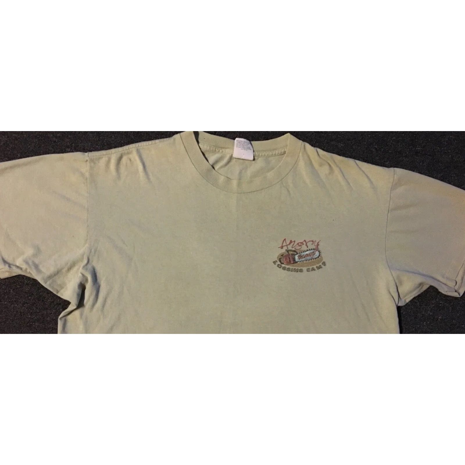 Vintage VINTAGE Angry Beaver Logging Camp Shirt XL Beige T-Shirt Men Bar 90s Funny Grunge Biker Nature USA USA Shirt Bears Beaver Logo Size US XL / EU 56 / 4 - 7 Thumbnail