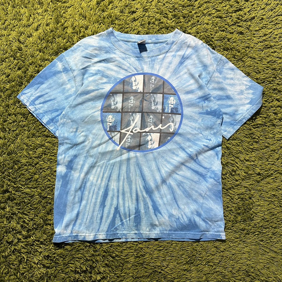 Band Tees × Vintage 90s Vintage Janis Joplin Tie Dye Tee Size US M / EU 48-50 / 2 - 1 Thumbnail