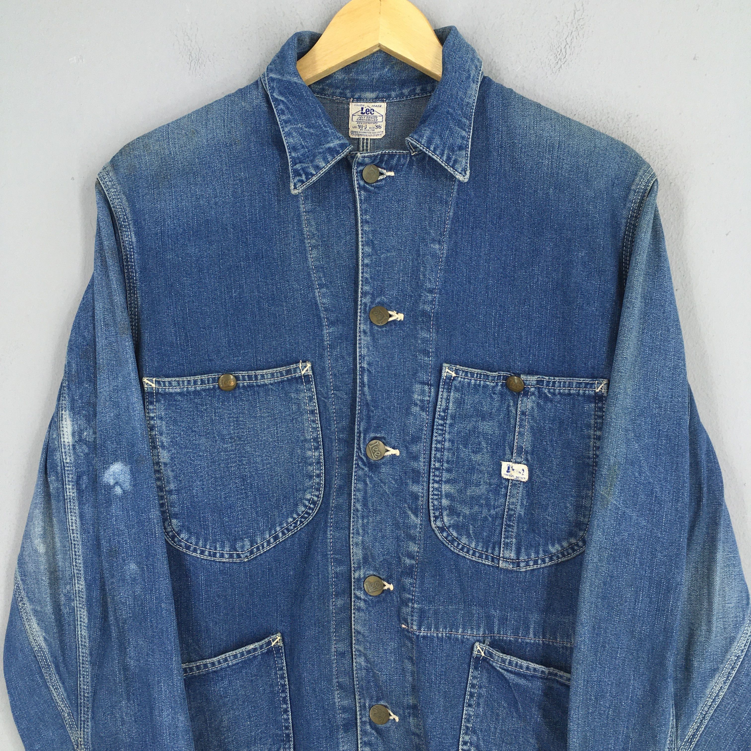 Lee Vintage 1990's Lee Sanforized Denim Worker Jacket M Size US M / EU 48-50 / 2 - 2 Thumbnail