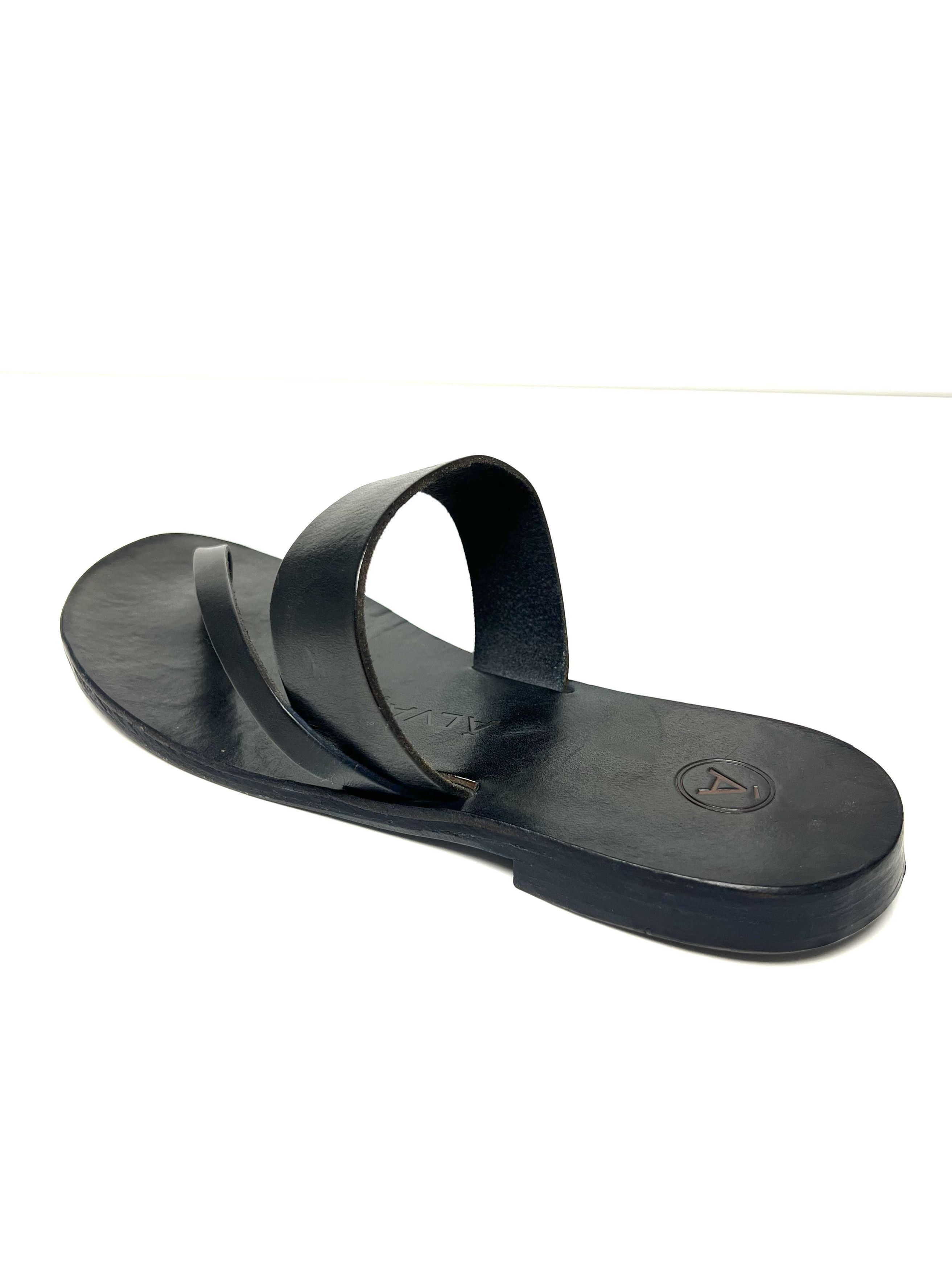 Other ALVARO GONZALEZ BLEU LEATHER HAND MADE SLIDE / SANDAL Size US 11 / EU 44 - 11 Thumbnail