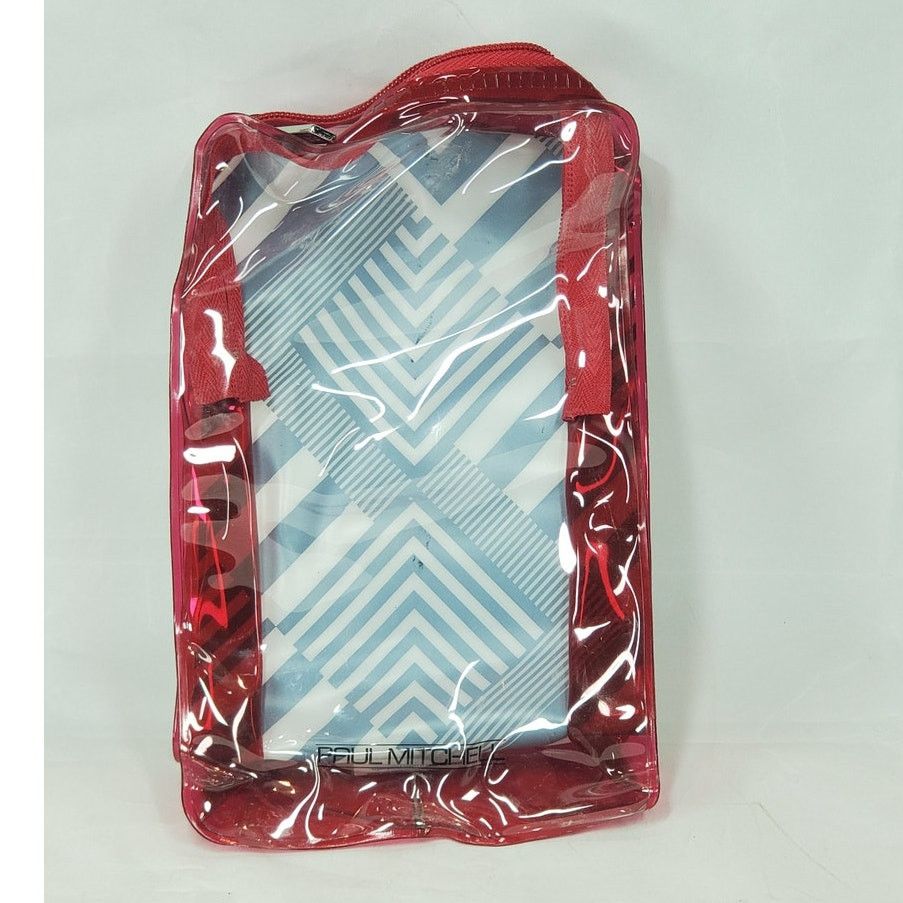 Other Paul Mitchell Geometric Cosmetic Travel Bag Red Trim Size ONE SIZE - 2 Thumbnail