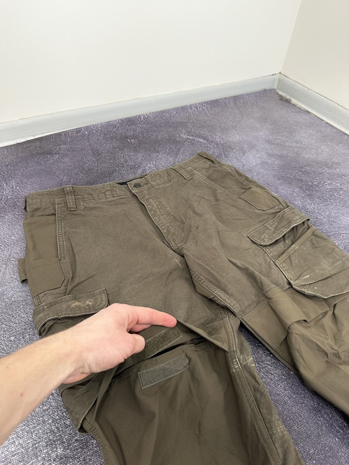 Carhartt Vintage Carhartt Double Knee Distressed USA Opium Work Pants Size US 38 / EU 54 - 6 Thumbnail