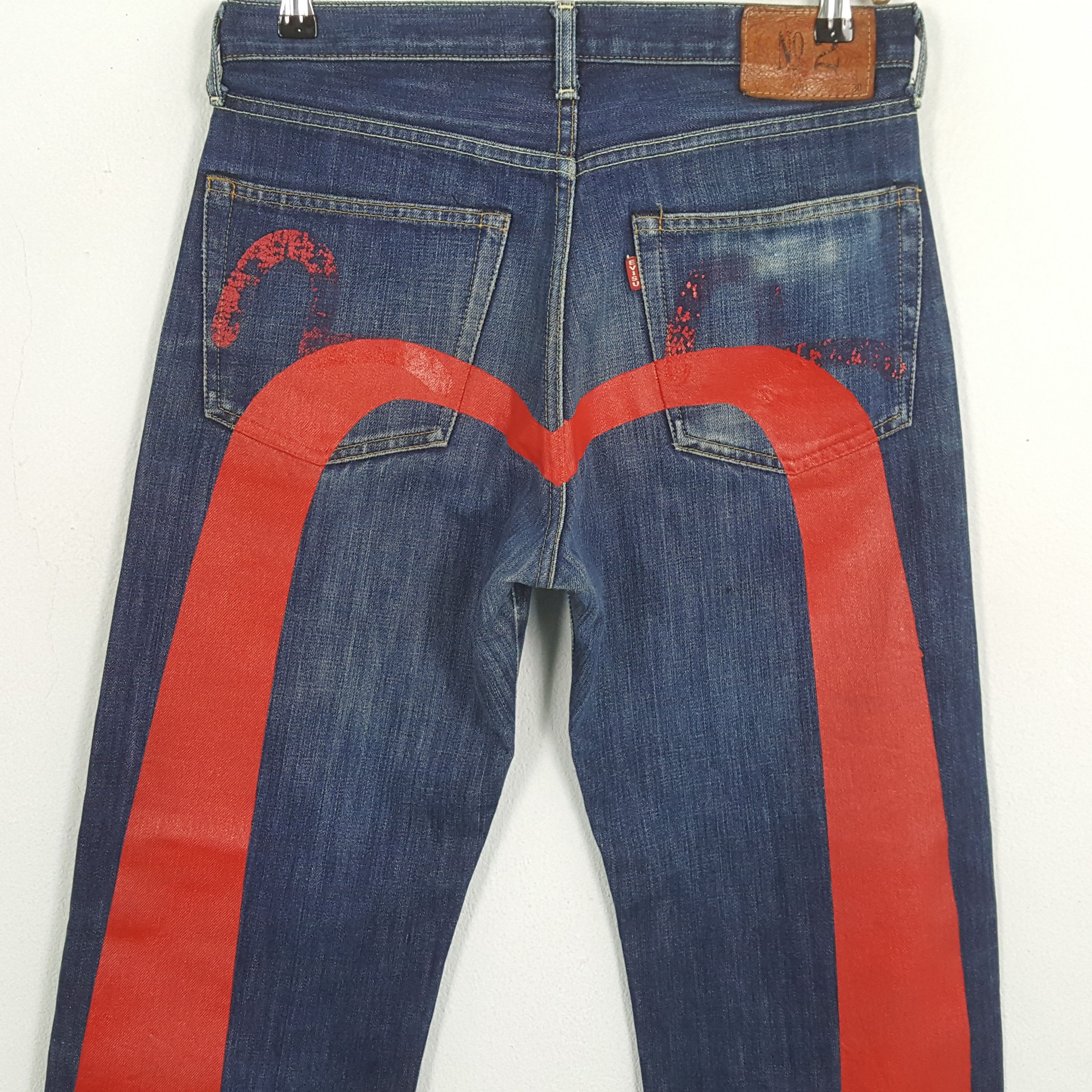 Evisu × Japanese Brand × Vintage Vintage EVISU Japanese Brand Daicock Custom Style Jeans Size US 31 - 2 Thumbnail