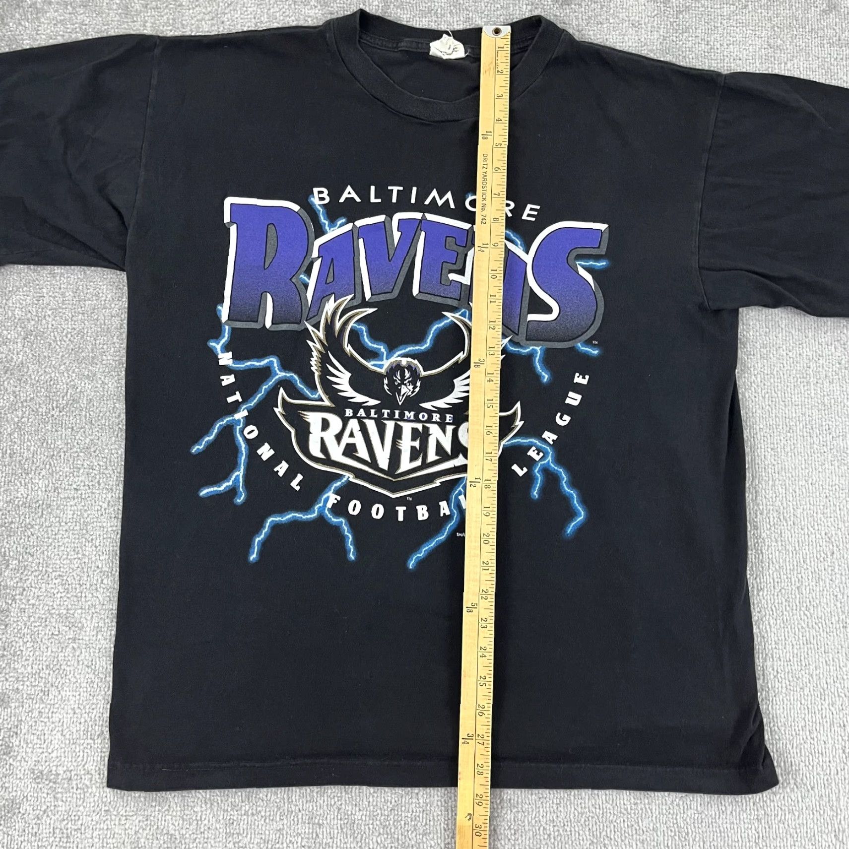 Vintage VINTAGE Baltimore Ravens Shirt Adult Men XL Black Football Graphic Tee 90s Sports Retro Size US XL / EU 56 / 4 - 5 Thumbnail