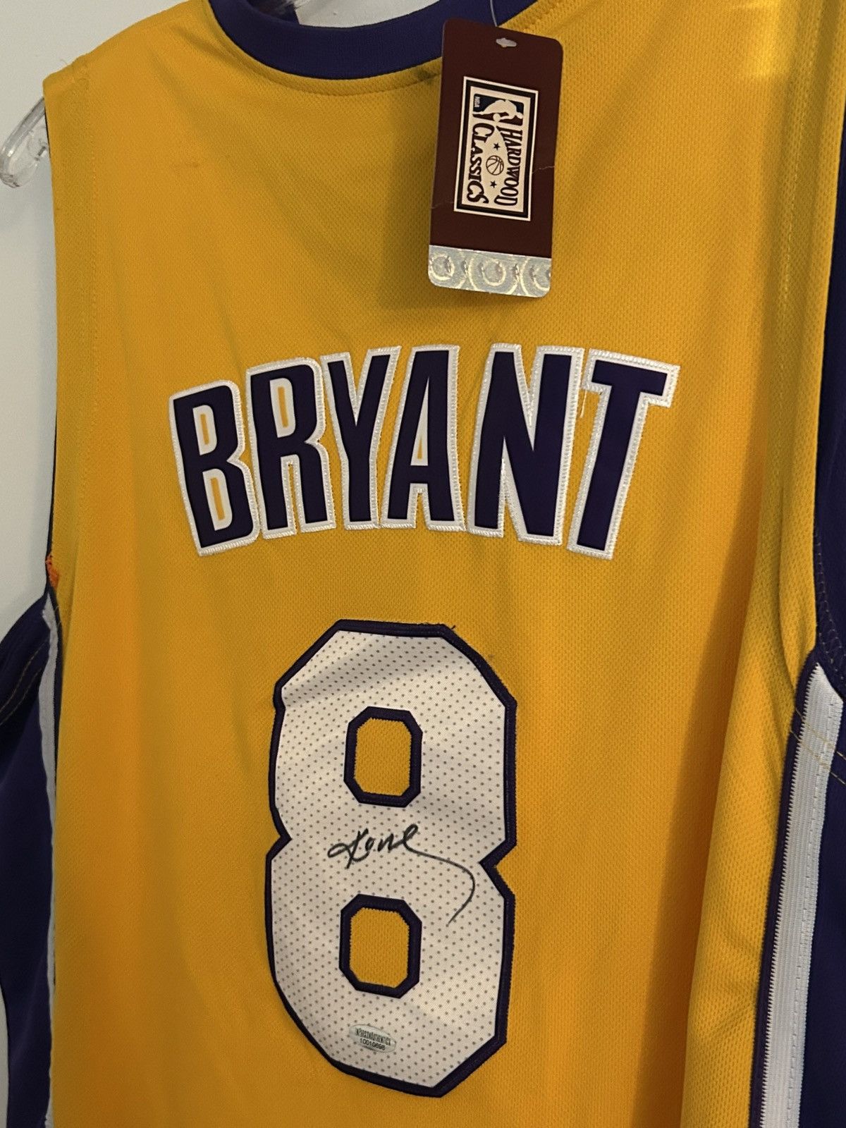 Mitchell & Ness Kobe Bryant Signed Lakers Jersey with COA Hologram Size US XL / EU 56 / 4 - 10 Thumbnail