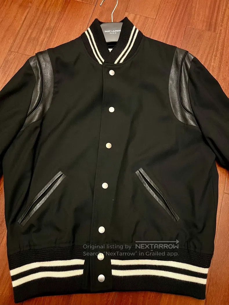 Saint Laurent Paris Saint Laurent Paris Baseball Jacket Coat Size US L / EU 52-54 / 3 - 2 Thumbnail