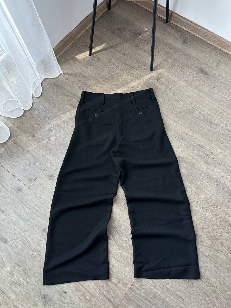 Japanese Brand Vintage NINA VAN ROOIJEN Black Wide Pants Size US 28 / EU 44 - 11 Thumbnail