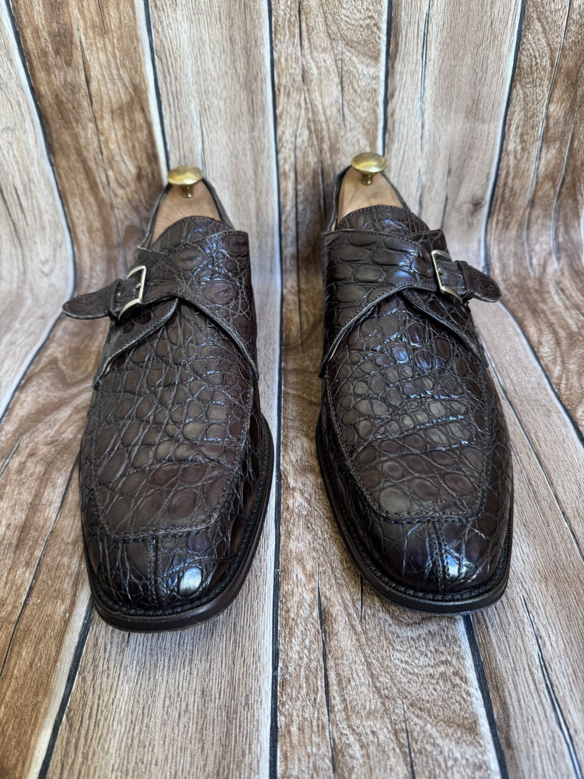 Cole Haan Genuine crocodile leather dress shoe Size US 12 / EU 45 - 6 Thumbnail