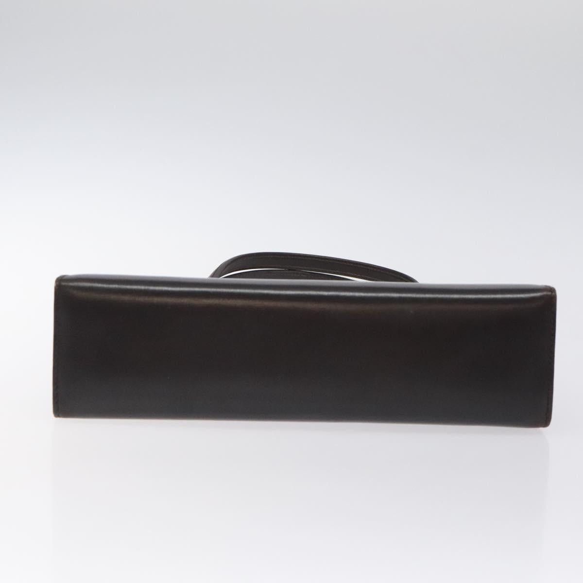 Gucci GUCCI Hand Bag Leather Brown Gold Size ONE SIZE - 9 Thumbnail