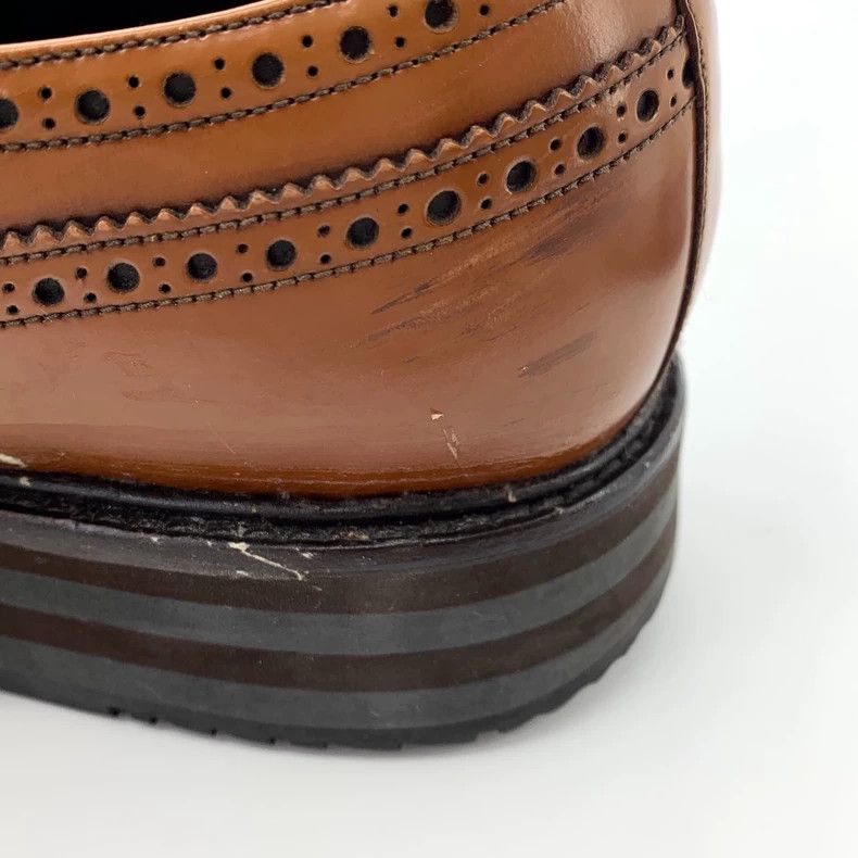 Prada Prada Brown Baroque LaceUp Thick Sole Shoes -2505 Size US 7.5 / EU 40-41 - 9 Thumbnail