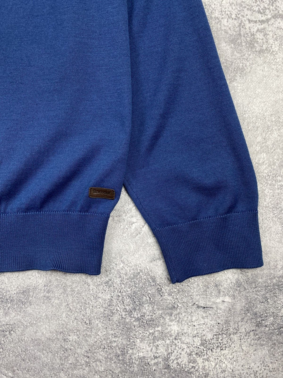 Barbour × Vintage Vintage Barbour Luxury Half Zip Wool Sweater Jumper Size US XL / EU 56 / 4 - 5 Thumbnail