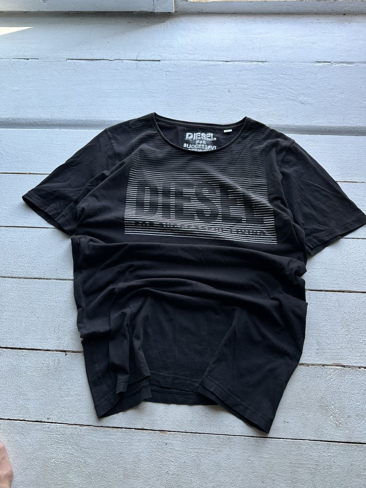Diesel 🚨Rare color Diesel Logo punk tee shirt AVANT GARDE faded Size US M / EU 48-50 / 2 - 1 Thumbnail