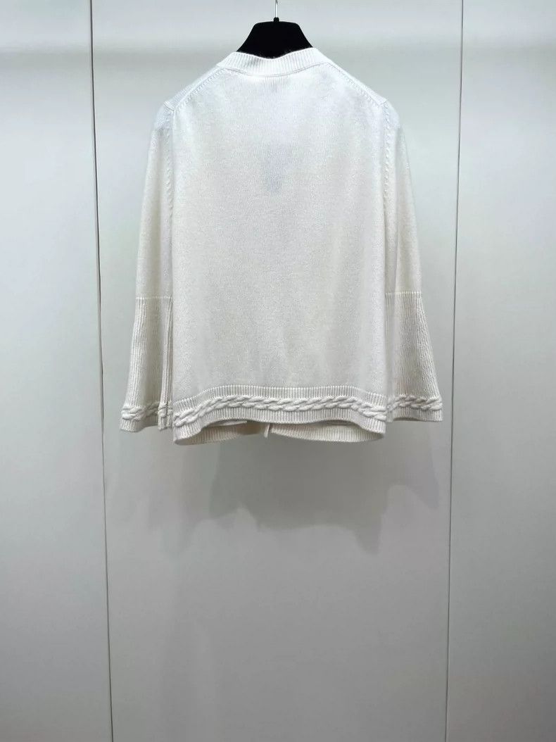 Chanel Chanel Knitted cashmere skirt sleeve cardigan jacket 2504-N Size XS / US 0-2 / IT 36-38 - 2 Thumbnail