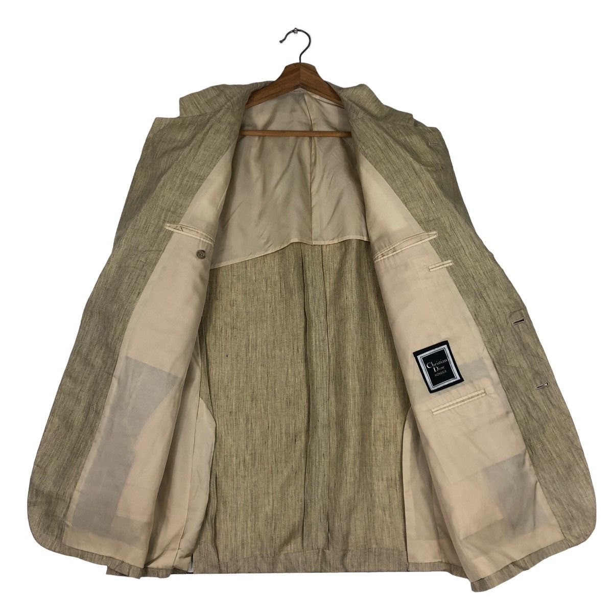 Christian Dior Monsieur 🔥Rich Brown - Double Breast Coats Jacket Herringbone Size US M / EU 48-50 / 2 - 11 Thumbnail