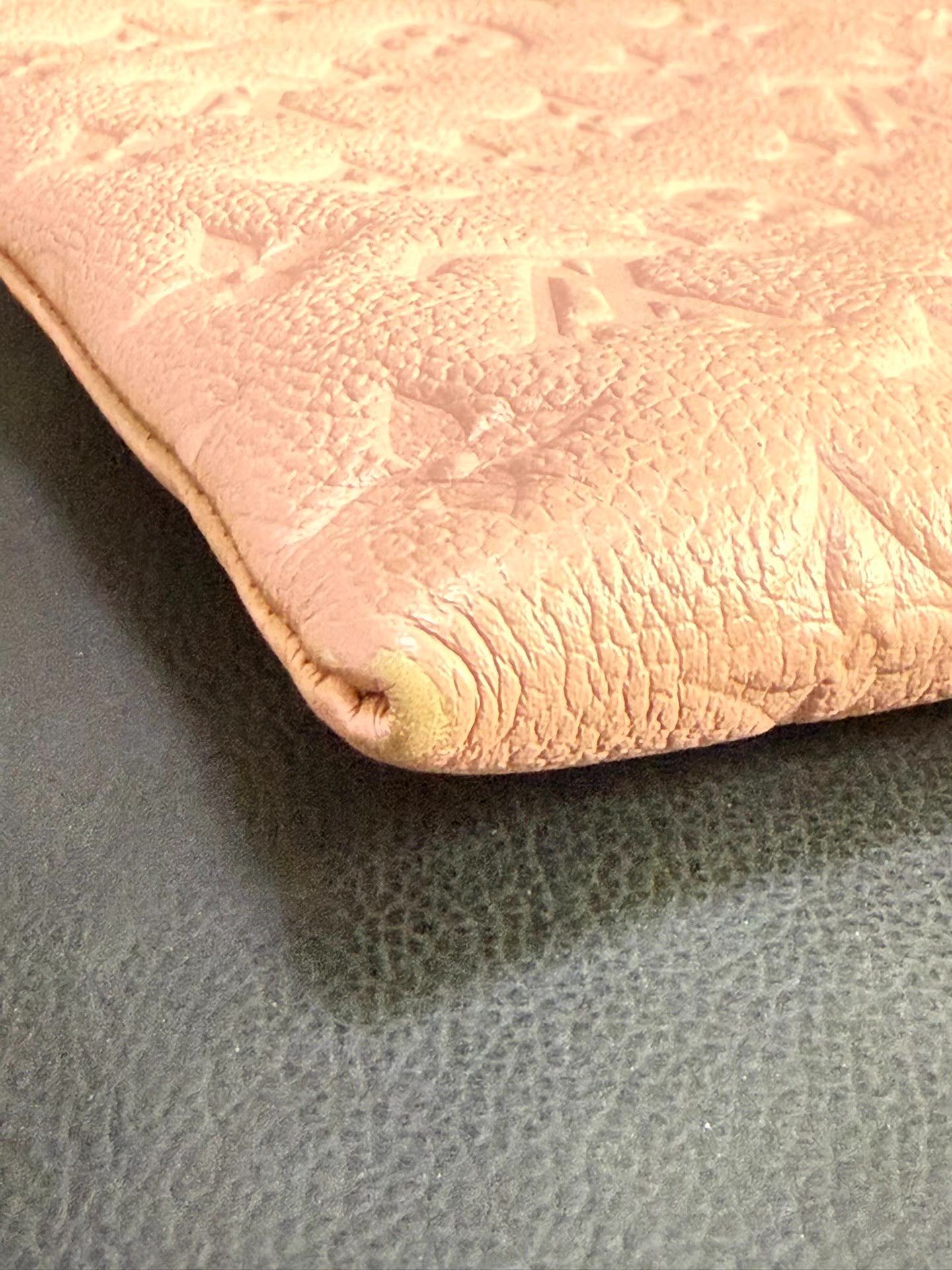 Louis Vuitton LV pink full leather printed clutch bag Ｑ20 Size ONE SIZE - 6 Thumbnail