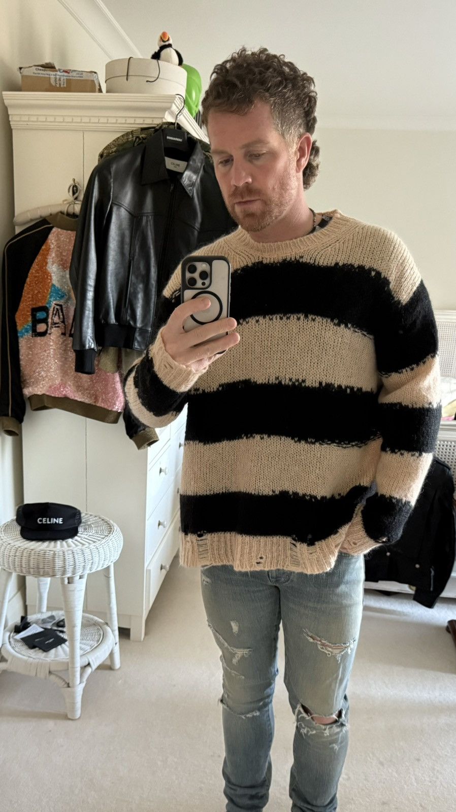 Acne Studios Acne Studios mohair knit sweater distressed grail Size US L / EU 52-54 / 3 - 2 Thumbnail