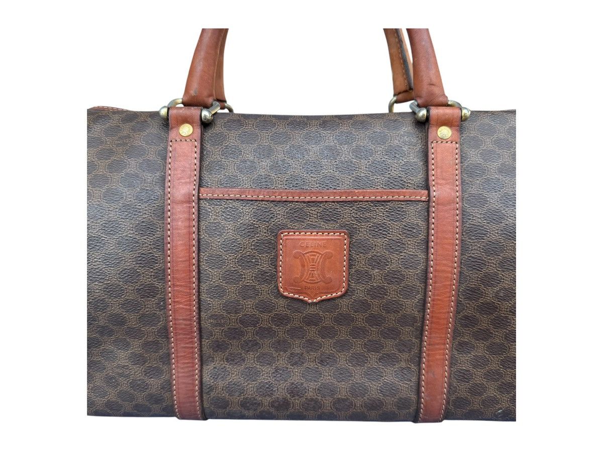 Celine Vintage 90s Celine Macadam Boston Bag Size ONE SIZE - 5 Thumbnail