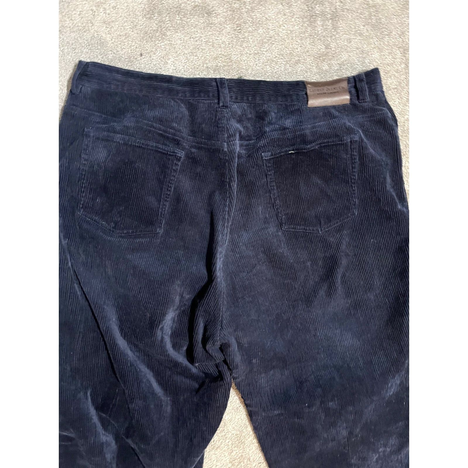 Ralph Lauren Lauren Ralph Lauren Womens 20W Navy Blue Corduroy Straight Leg Pants 100% Cotton Size 42" / US 20 - 2 Thumbnail