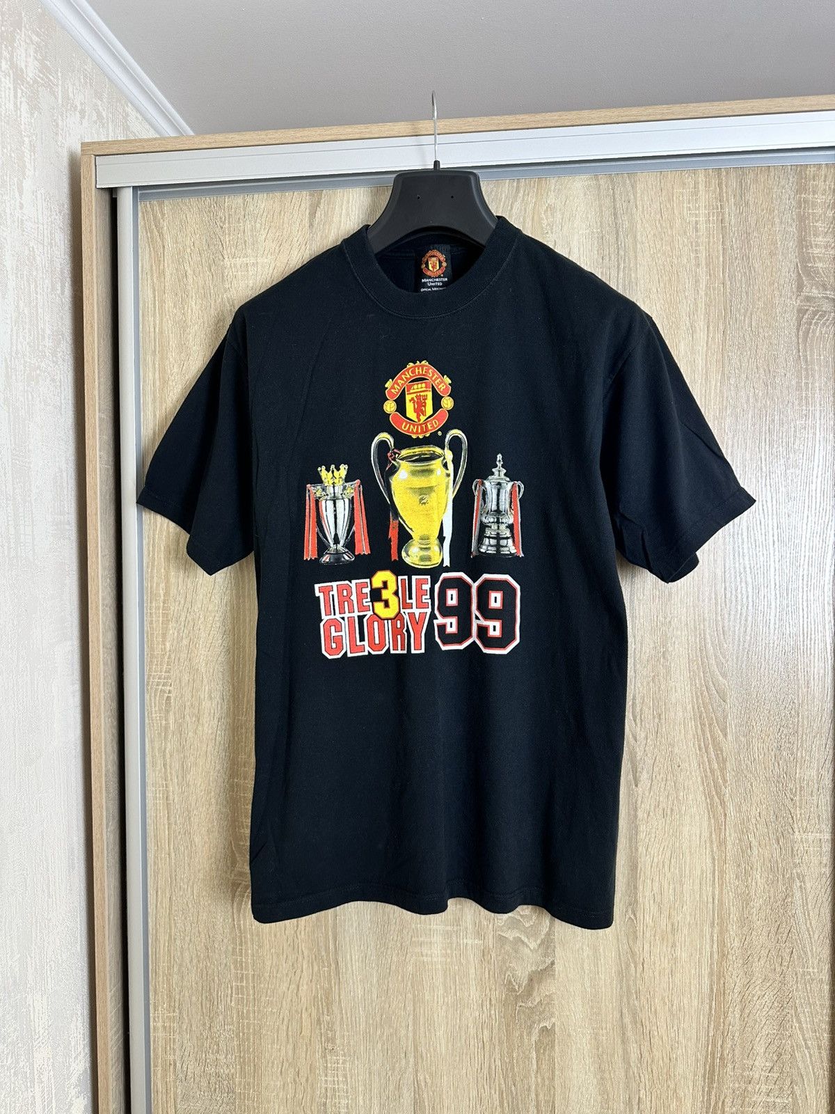 Vintage 🔥 Manchester United Treble Glory 1998 1999 T Shirt Vintage Size US L / EU 52-54 / 3 - 1 Thumbnail