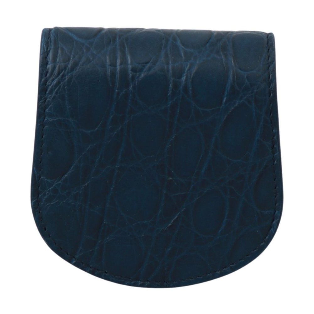 Dolce & Gabbana Dolce & Gabbana Blue Leather Holder Pocket Condom Case Size ONE SIZE - 3 Thumbnail