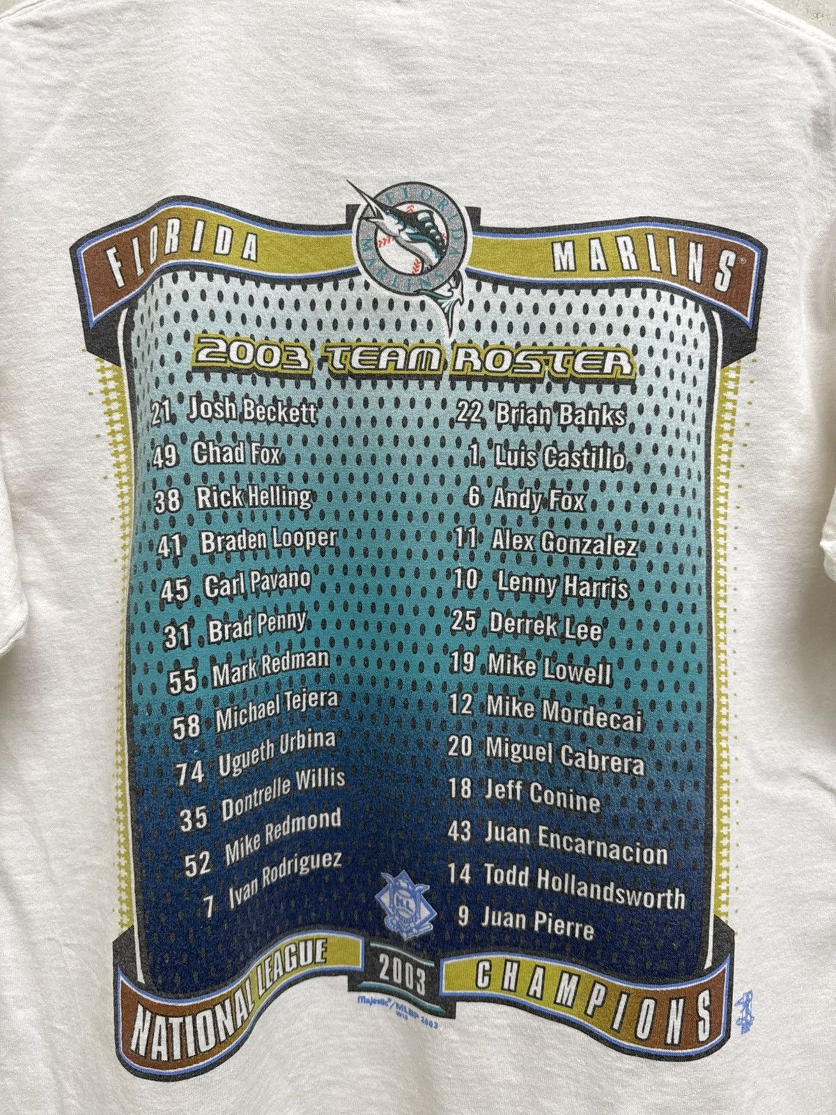 MLB 2000s Florida Marlins 2004 Champions MLB Tee Size US S / EU 44-46 / 1 - 4 Thumbnail