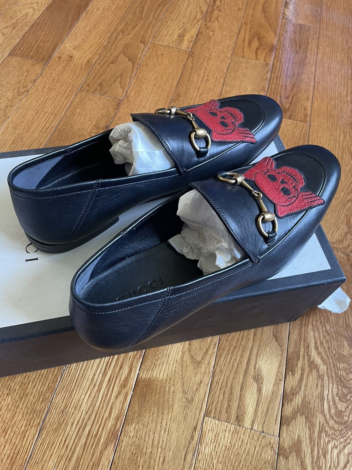 Gucci MENS GUCCI SKULL BRIXTON LOAFERS Grailed