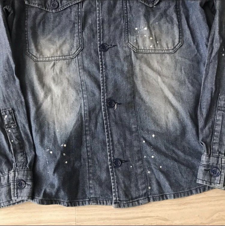 Aspesi Aspesi Spallater Herringbone Shirt Size US M / EU 48-50 / 2 - 2 Thumbnail