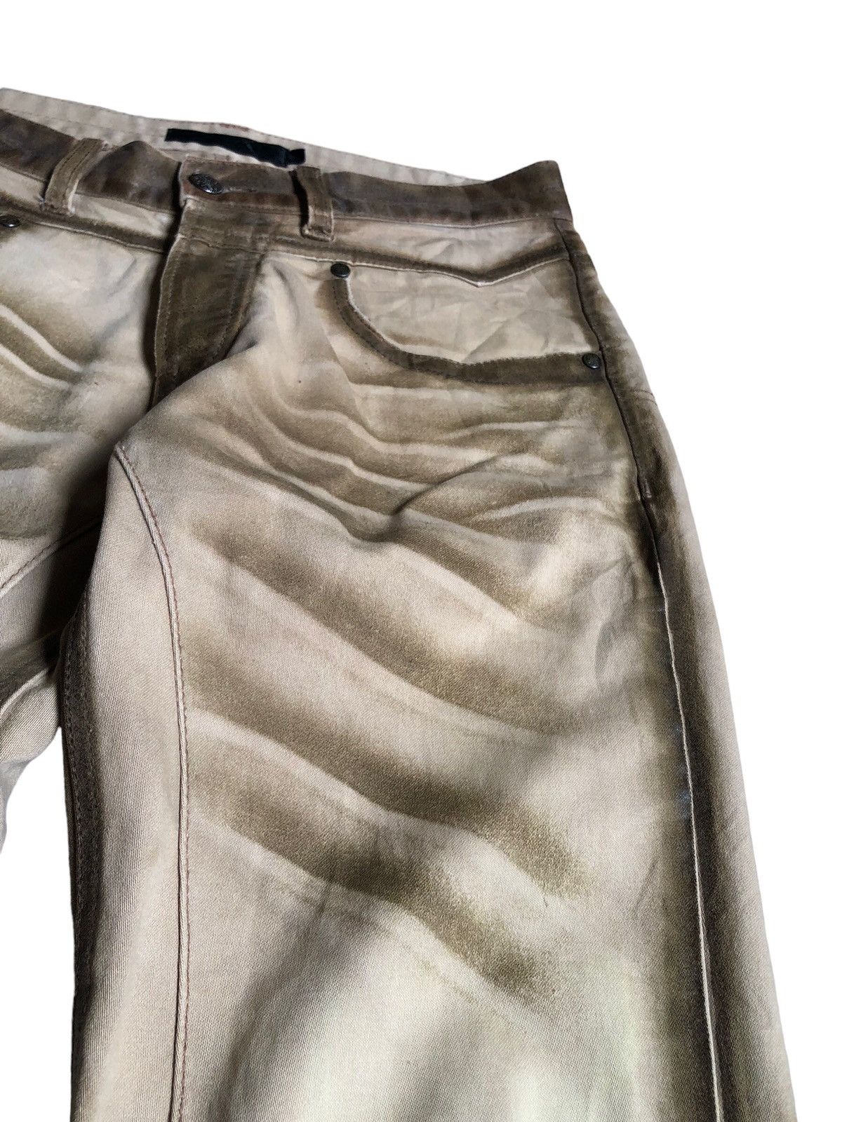 JACKROSE Luv Maison Jack Rose waxed design dirty look pants Size US 30 / EU 46 - 13 Thumbnail