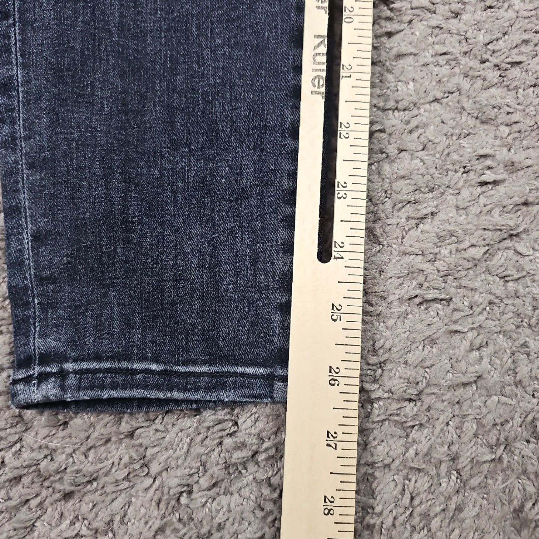 Mavi Mavi Jeans Womens 26 Gray Skinny Ankle Mid Rise Dark Wash Button Fly Denim 26x27 Size 26" / US 2 / IT 38 - 6 Thumbnail