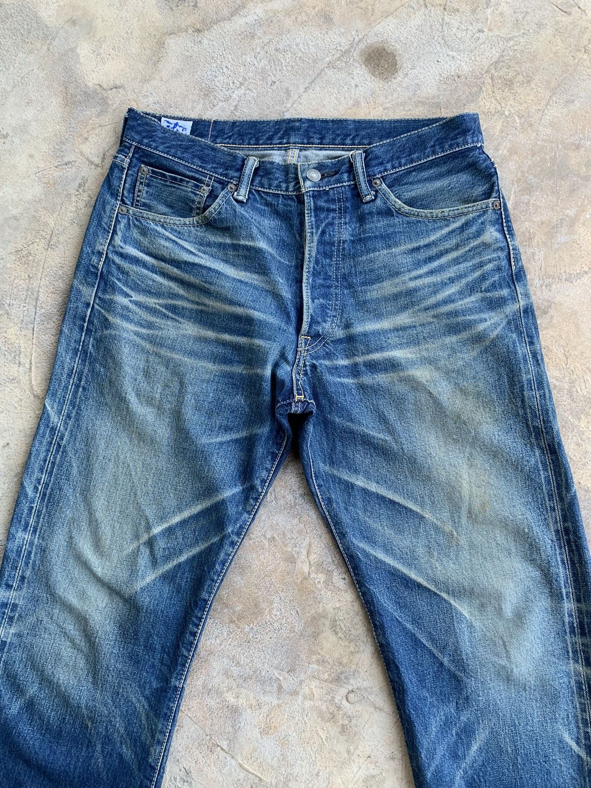 Japanese Brand × Kapital × Vintage Eight-G 880 Redline Selvedge Distressed Denim Size US 32 / EU 48 - 6 Thumbnail