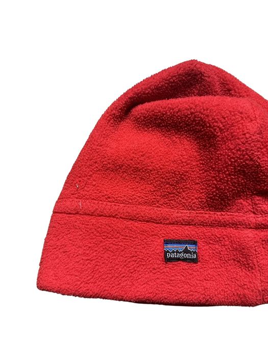 Vintage Vtg PATAGONIA Beanie Hat Red Fleece Y2K | Grailed
