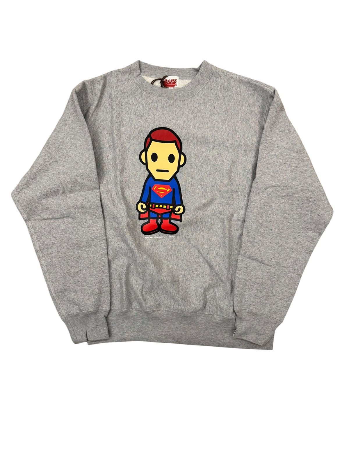 Bape × DC Comics BAPE X DC Superman Crewneck Grey Size US M / EU 48-50 / 2 - 1 Thumbnail