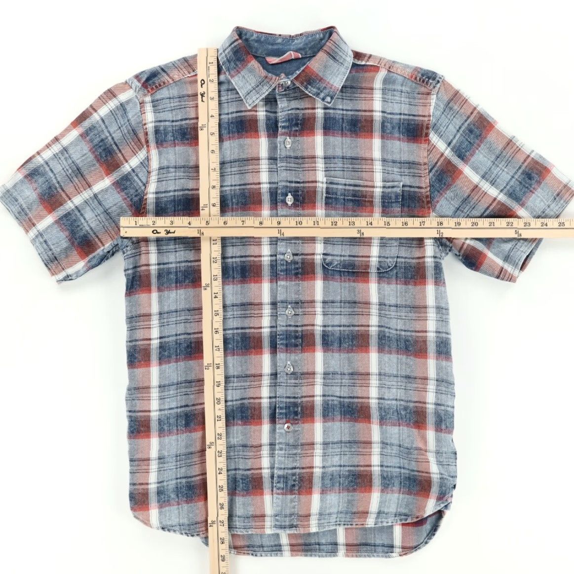 Tommy Bahama Tommy Bahama Shirt Chambray Plaid Button Up Men's S Size US S / EU 44-46 / 1 - 3 Thumbnail