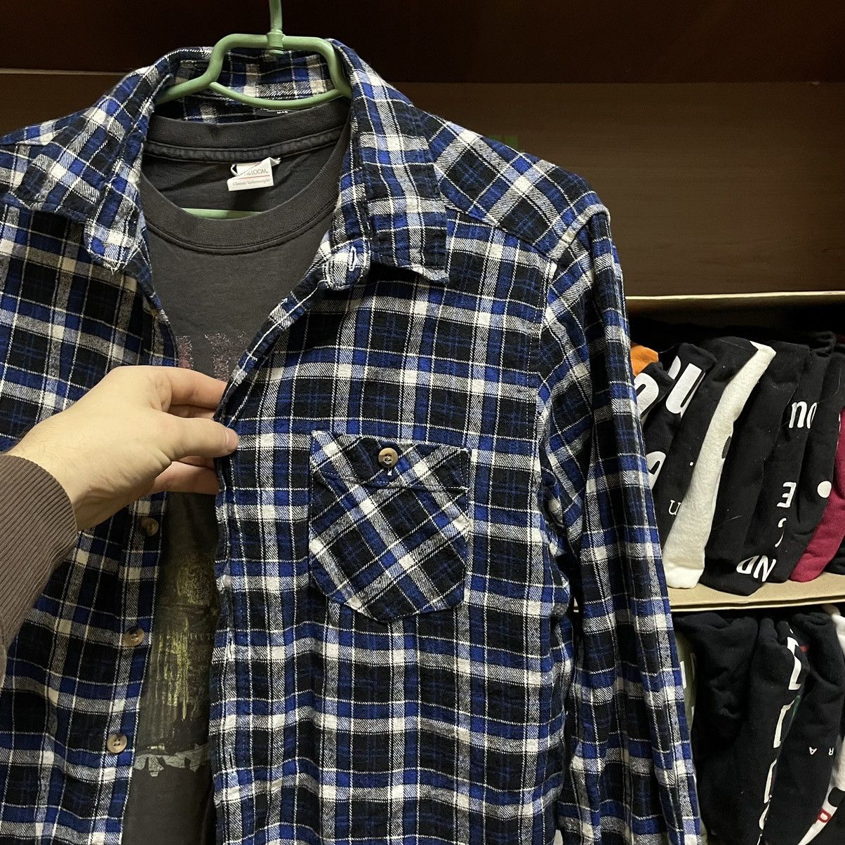 Vintage Vintage Shirt Shirt Flannel Checkered Travis L Size US L / EU 52-54 / 3 - 4 Thumbnail