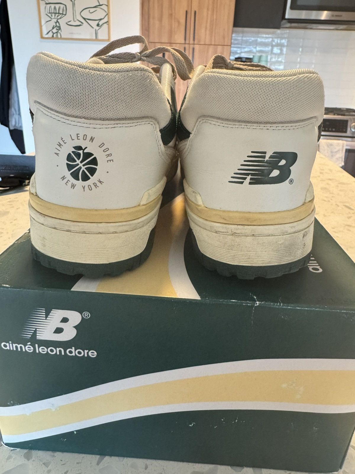 Aime Leon Dore × New Balance Aime Leon Dore New Balance 550 - Green Yellow Size US 11.5 / EU 44-45 - 4 Thumbnail