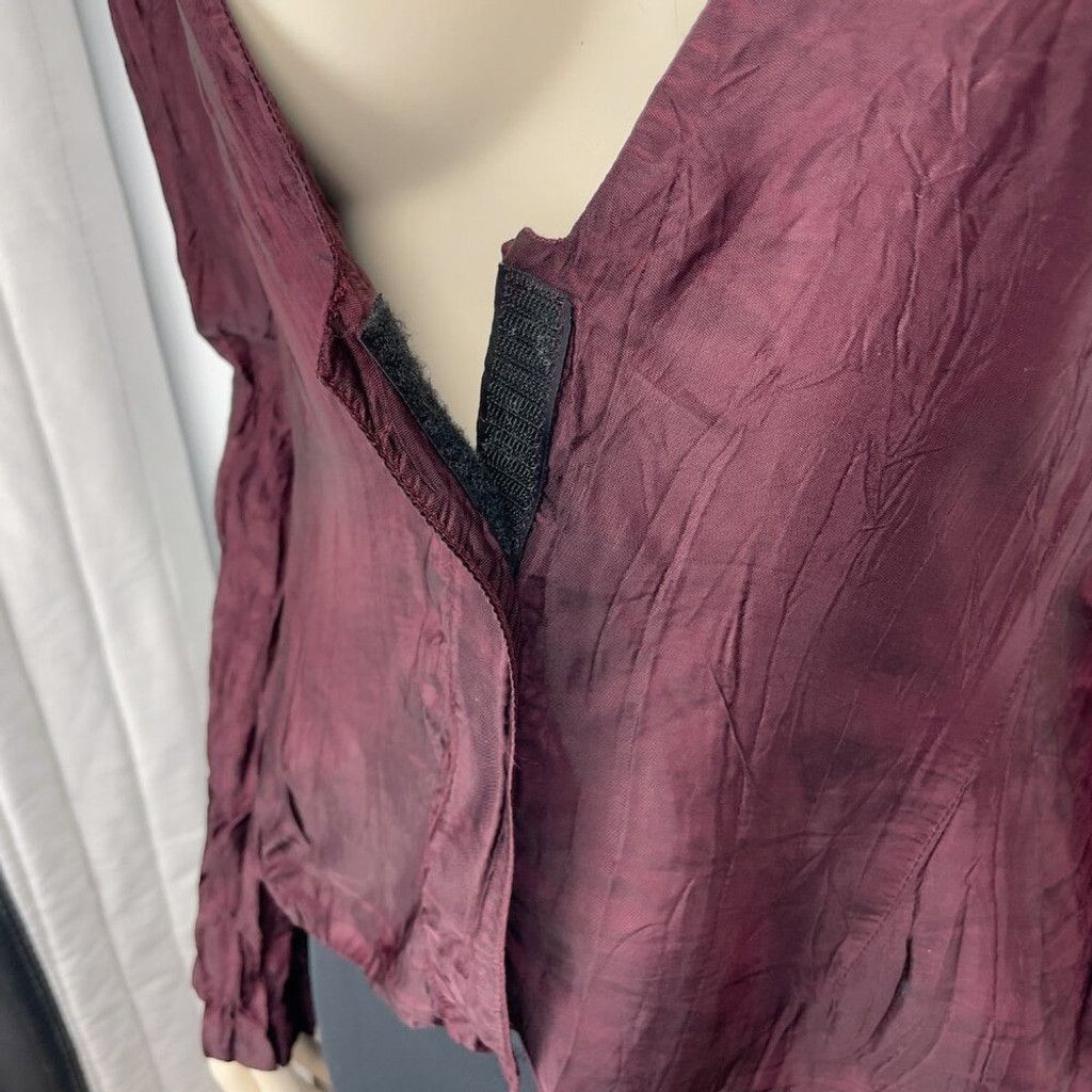 Marie Saint Pierre MARIE SAINT-PIERRE Burgundy Bordeaux Red Top Blouse Size S / US 4 / IT 40 - 6 Thumbnail