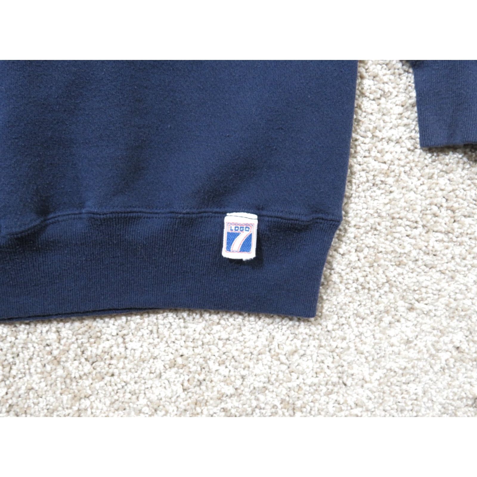Logo 7 VINTAGE Logo 7 Dallas Cowboys Navy Graphic Sweatshirt M Men Crew Neck Long Sleeve Pullover Cotton Blue Graphic Print Size US M / EU 48-50 / 2 - 3 Thumbnail