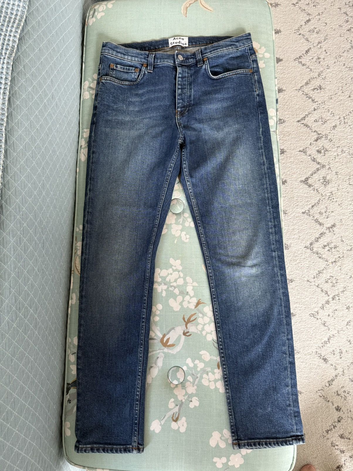 Straight Cut acne studios blue jeans