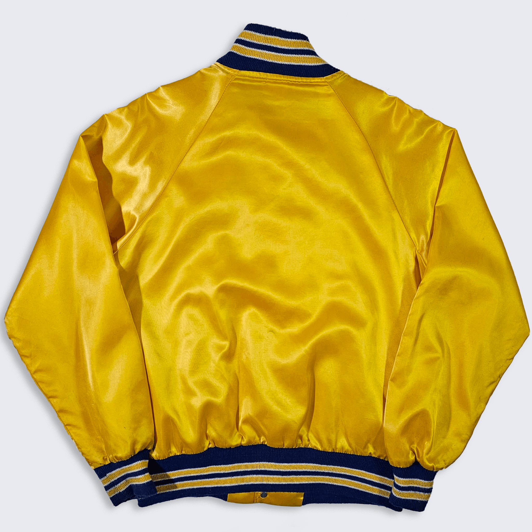 Vintage Sweden Vintage 90s Soccer World Cup Satin Bomber Jacket Size US M / EU 48-50 / 2 - 2 Thumbnail