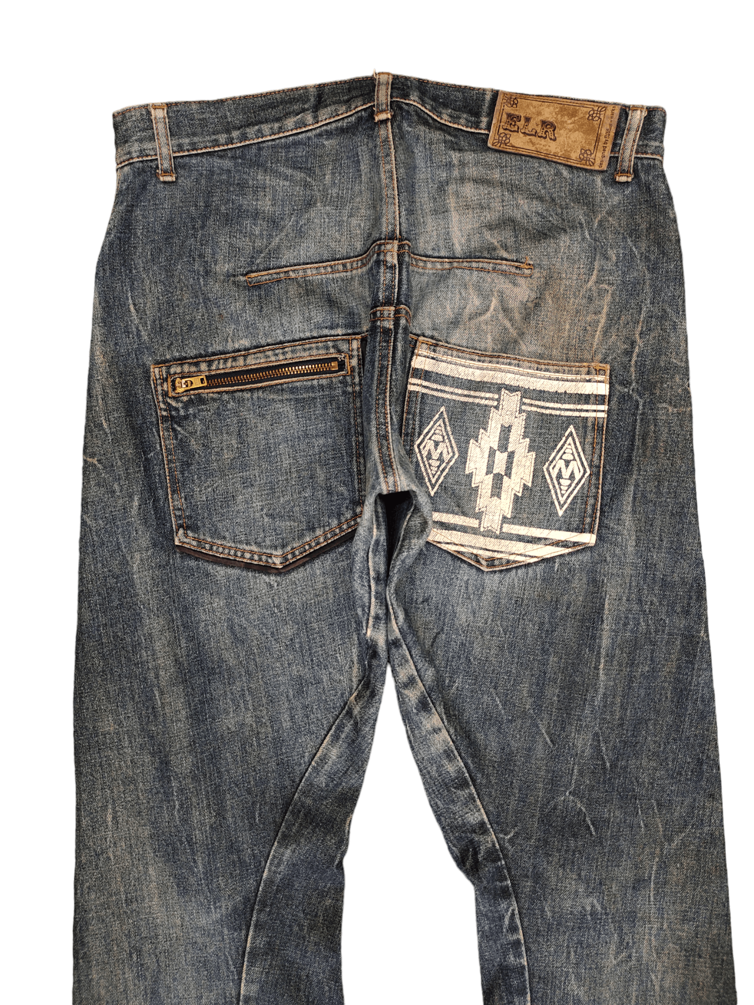 Japanese Brand Elr Japan Navajo Curved Denim Pants Ppfm Undercover Style Size US 34 / EU 50 - 2 Thumbnail