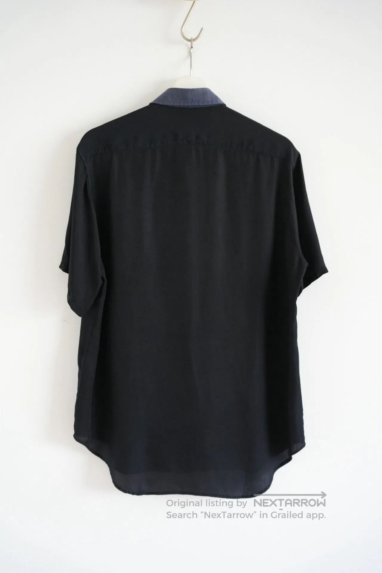 Yohji Yamamoto Yohji Yamamoto 11SS Cupro Panel Shirt. Size US L / EU 52-54 / 3 - 2 Thumbnail