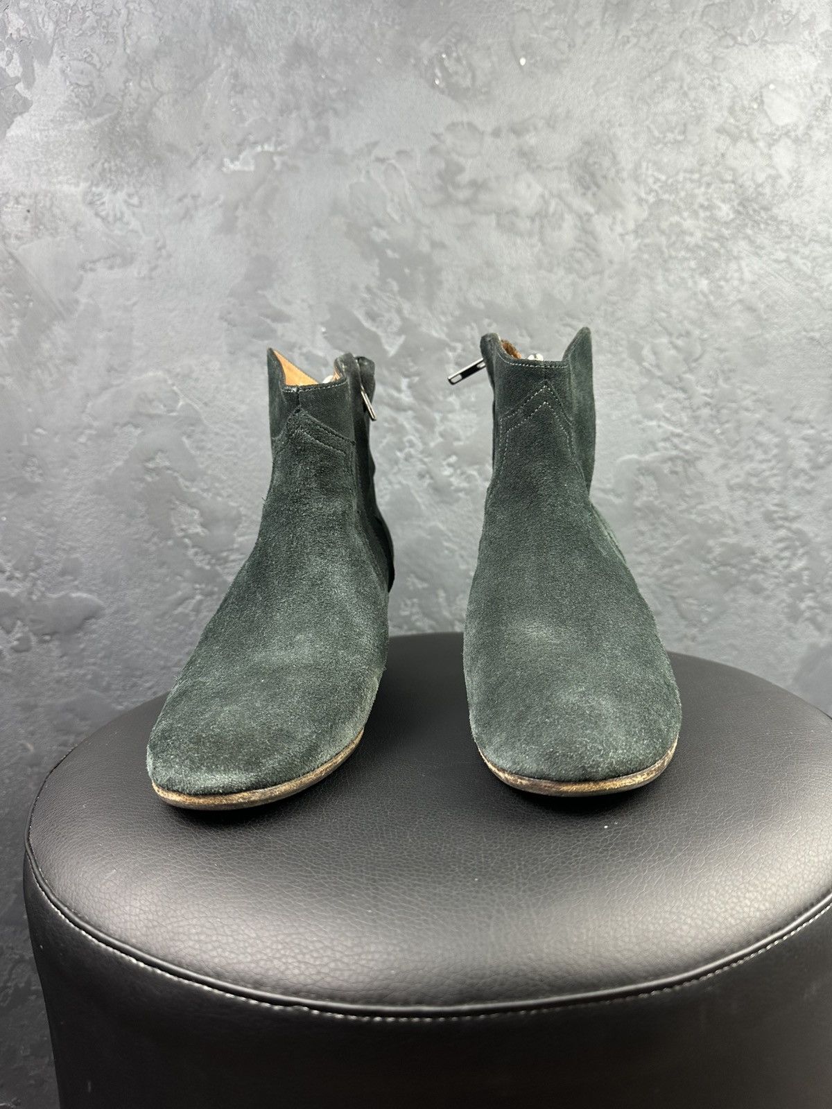 Designer × Isabel Marant × Isabel Marant Etoile ISABEL MARANT Dicker Suede Ankle Boots Size US 7 / IT 37 - 4 Thumbnail