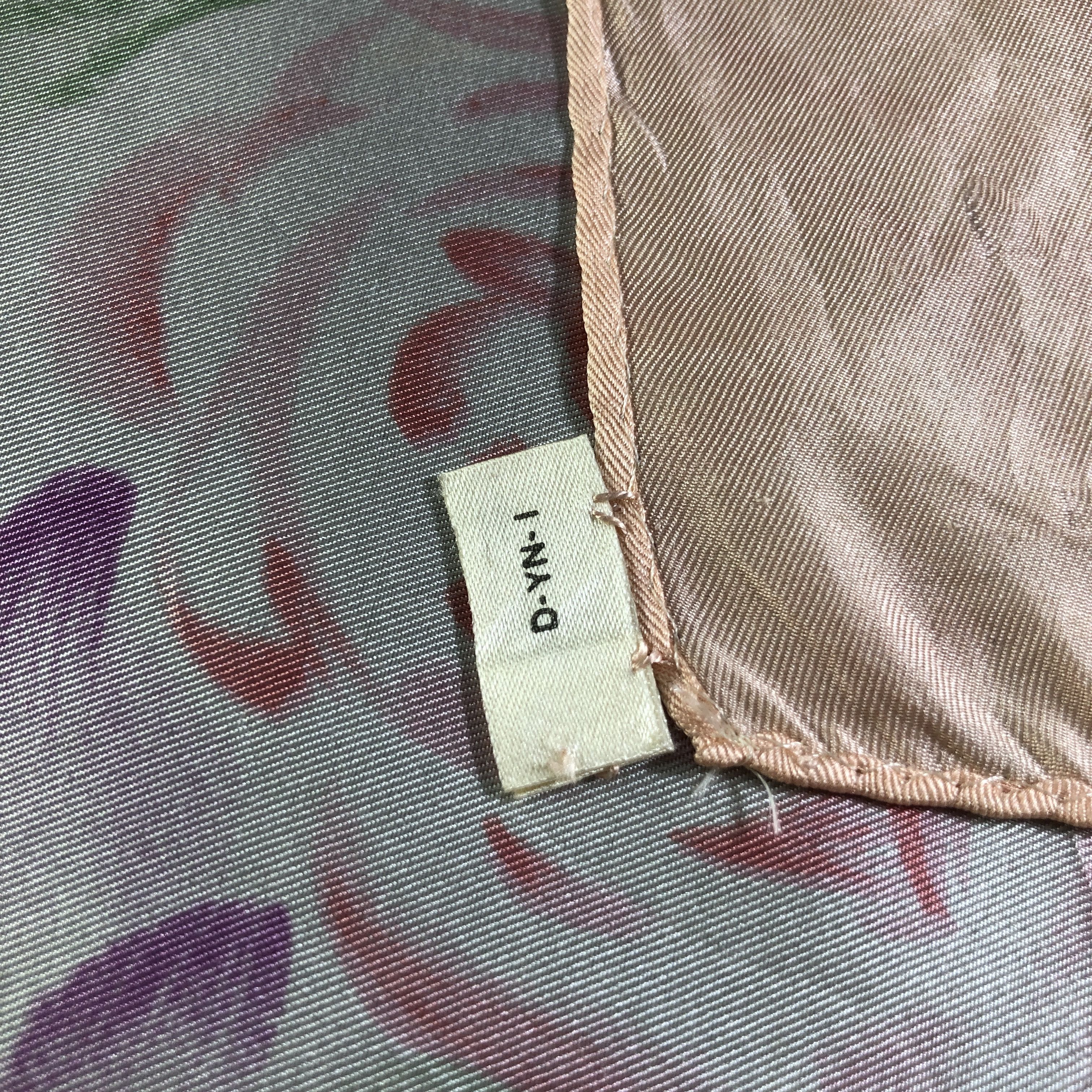 Carven Carven Floral Hand Rolled Silk Scarf M999 Size ONE SIZE - 6 Thumbnail